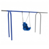 1 Bay with 2 Belt Seats - 8 Ft. High Elite Arched Post Swing Set - Add a Bay with One Adaptive Swing