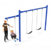 PSW110WS - 1 Bay Plus 1 Cantilever with 2 Belt Swings and 1 Toddler Seat - 7/8 Ft. High Elite Swing Set - Example