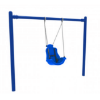 PSWAS002WS - 1 Bay with 1 Adaptive Swing - 8 Ft. High Elite Single Post Swing Set - Blue