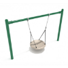 PSWNT002WS - 1 Bay with 1 Nest Swing -7 Ft. High Elite Single Post Swing Set - Green