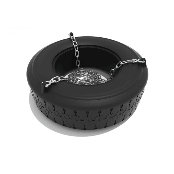 PSWTIRBK8 - Replacement Elite Tire Swing Package with Chains, Clevises, and Clevis Wrench - Black
