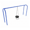 PSWTIRWS - 1 Bay with Tire Swing - 8 Ft. High Elite Arched Post Swing Set - Blue