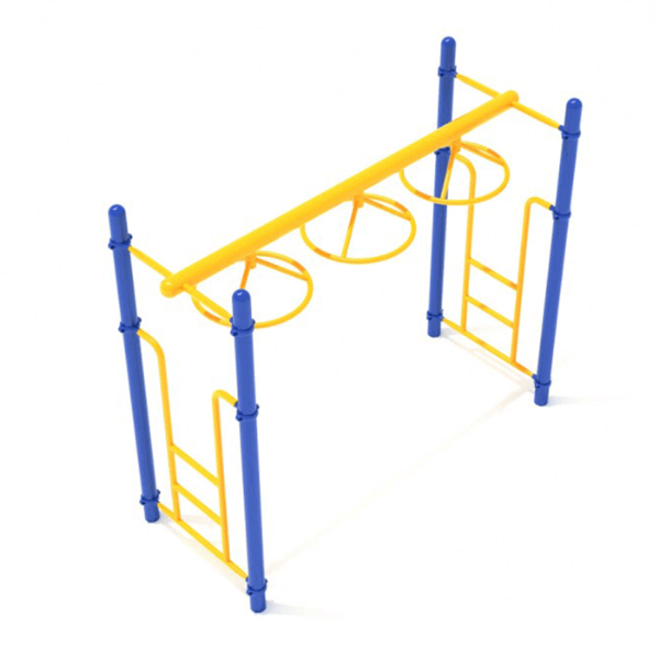 PEPTC016 - 3-Wheel Swing Ladder Spinning Playground Monkey Bars - Ages 5 to 12 Yrs.