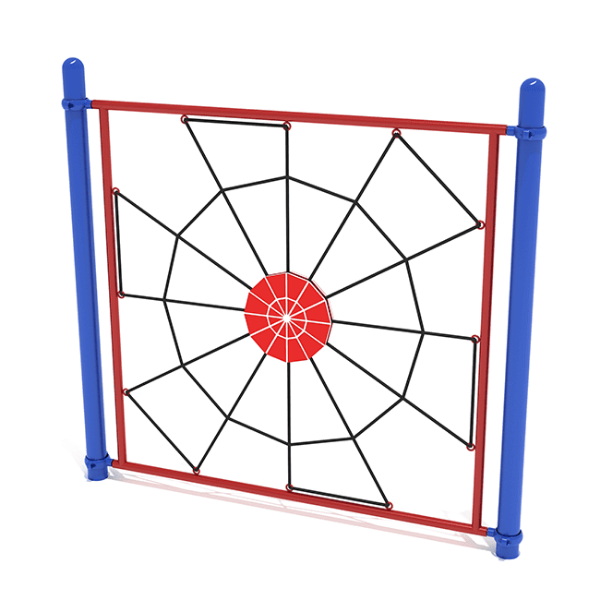 PTC021 - Spider Web Playground Climber - Ages 5 to 12 yr - Red and Blue