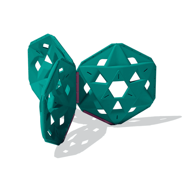 87000022XX - Tri-Hex Matrix Plastic Climbing Dome - Ages 5 to 12 yr - Teal