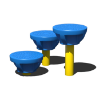 90021200XX - Lily Pad Walk Balance Playground Equipment - Set of 3 - Ages 2 to 12 yr