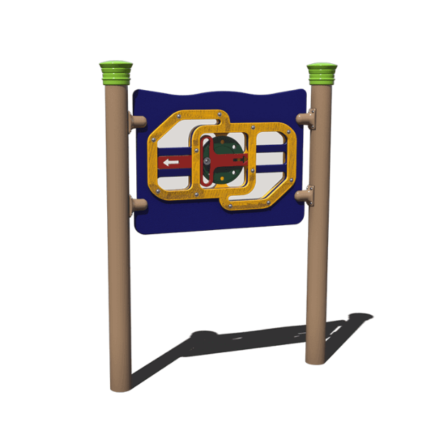 AFR0259XX - Half Yolk Motion Inclusive Freestanding Playground Play Panel - Ages 2 to 12 yr