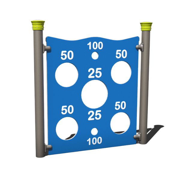 AFR0266XX - Ball Toss Freestanding Playground Play Panel - Ages 2 to 12 yr