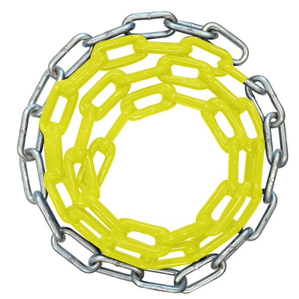 H-54 - Replacement 3/16" Plastisol Coated Playground Swing Chain - Single - Yellow