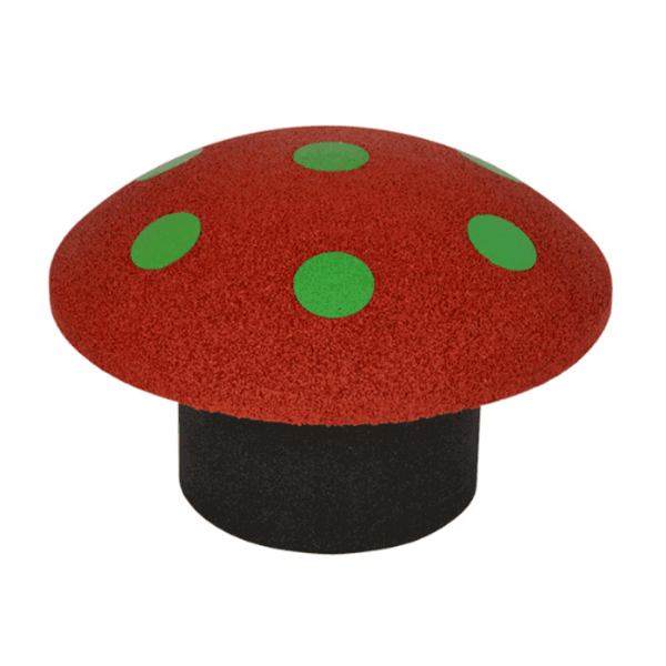 MS-02XX - Mushroom Balance Playground Equipment - Ages 2 to 12 yr - Red