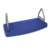 S-17B - Replacement Molded Rubber Flat Playground Swing Seat - Ages 2 to 12 yr - Blue