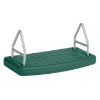 S-17G - Replacement Molded Rubber Flat Playground Swing Seat - Ages 2 to 12 yr - Green