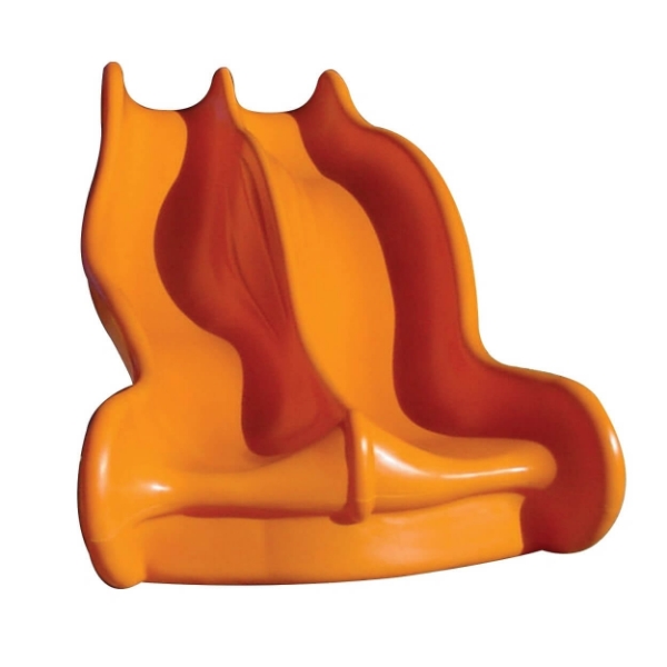 SPI0022 - Replacement Triple Rail Wave Dual Plastic Playground Slide - Ages 2 to 5 yr
