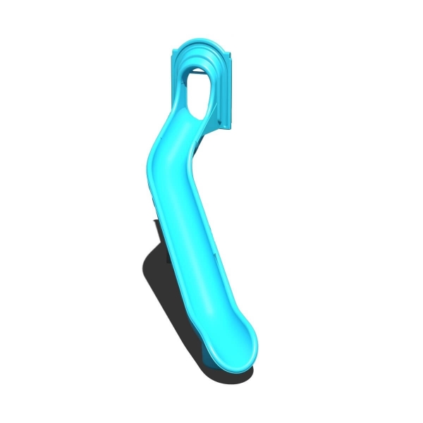 SPI0052(L) - Replacement Starglide Curved Open Plastic Playground Slide with Hood - Ages 5 to 12 yr - Left Turn