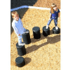 STP-02, STP-03, STP-04, STP-05 - Black Stepping Post Balance Playground Equipment at the Park