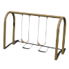 TFR3501XX - 1 Bay with 2 Belt Seats - Arch Playground Swing Set - Ages 2 to 12 yr - Tan