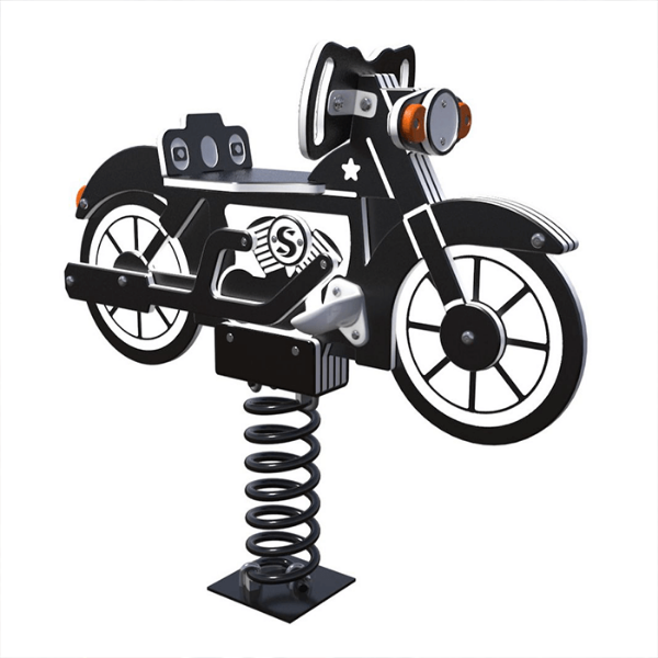 TFS0025XX - Motorcycle Single Spring Rockers Playground Equipment - Ages 2 to 5 yr