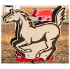 TFS0026XX - Horse Spring Rockers Playground Equipment at the Park