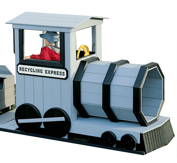 FP3008 - Engine Recycled Plastic Express Train Playground Equipment - Ages 2 to 12 Yrs.