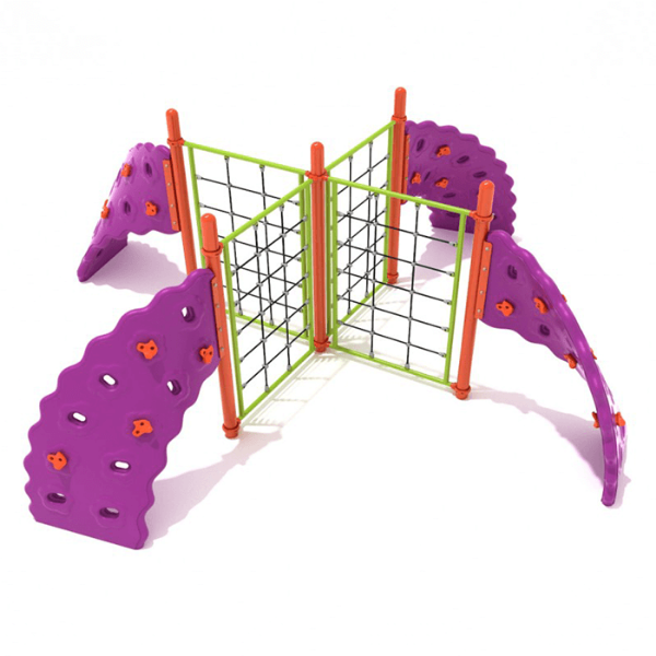 PCH005 - 4 Panel Rope Challenger Playground Rock Wall - Ages 5 to 12 Yrs.