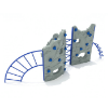 PCR001 - Craggy Pinnacle Playground Rock Wall - Ages 5 to 12 Yrs. - Back