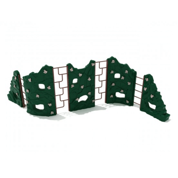PCR006 - Craggy Alpine Playground Rock Wall - Ages 5 to 12 Yrs.  - Front