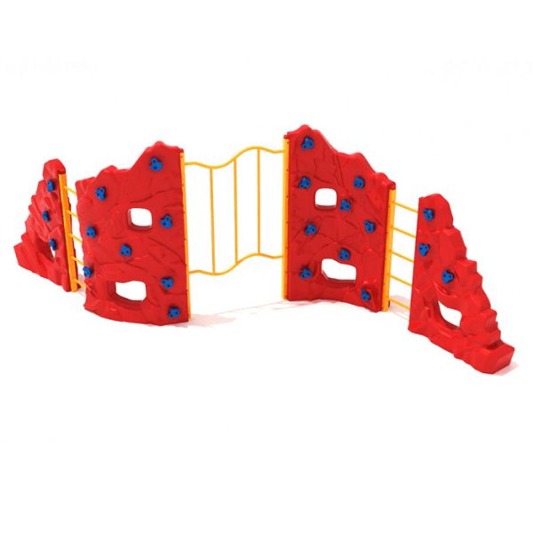 PCR007 - Craggy Mountain Playground Rock Wall - Ages 5 to 12 Yrs.  - Front