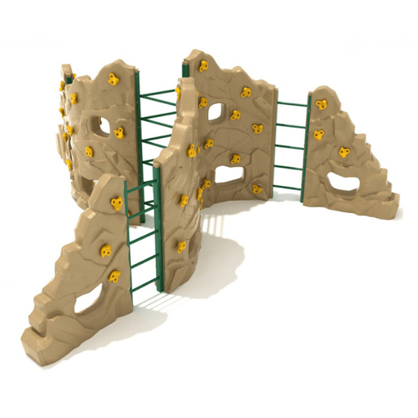 PCR009 - Craggy Mantle Playground Rock Wall - Ages 5 to 12 Yrs. - Front