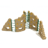 PCR009 - Craggy Mantle Playground Rock Wall - Ages 5 to 12 Yrs. - Back