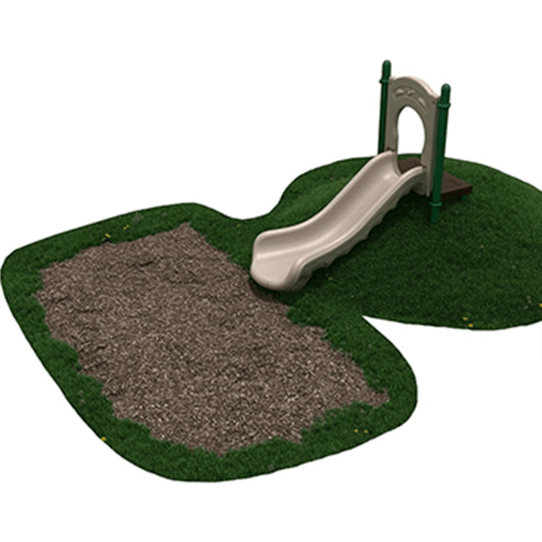 PEL001 - 3-foot Single Straight Embankment Slide - Ages 2 to 12 Yrs.
