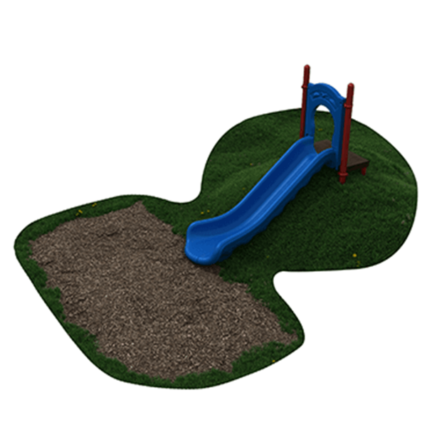 PEL002 - 4-foot Single Straight Embankment Slide - Ages 2 to 12 Yrs.