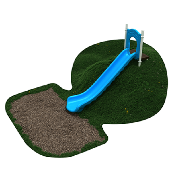 PEL006 - 6-foot Single Straight Embankment Slide - Ages 2 to 12 Yrs.