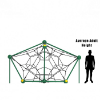 PFN002 - Solar Flare Playground Rope Climber - Ages 5 to 12 Yrs. - Height Diagram