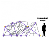 PFN004 - Mission Ready Playground Rope Climber - Ages 5 to 12 Yrs. - Height Diagram
