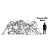 PFN006 - Galactic Quest Playground Rope Climber - Ages 5 to 12 Yrs. - Height Diagram