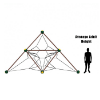 PFN007 - Cosmic Crest Playground Rope Climber - Ages 5 to 12 Yrs. - Height Diagram
