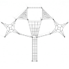 PFN011 - Project Longshot Playground Rope Climber - Ages 5 to 12 Yrs. - Top