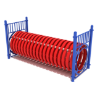PFS017 - Bones Playground Crawl Tunnel - Ages 2 to 12 Yrs. - Red on Blue