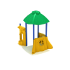 PFS025 - Driftwood Inn Playground Equipment - Ages 6 months to 5 Yrs. - Green, Blue, Yellow
