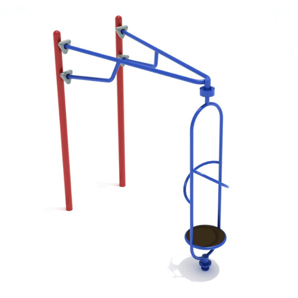 PFS038 - Stand-N-Spin Playground Spinner - Ages 5 to 12 Yrs. - Blue on Red