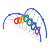 PFS045 - Floating Tunnel Bridge Crawl Playground Equipment - Ages 5 to 12 Yrs. - Rainbow