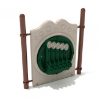 PFS050 - Chime Musical Freestanding Playground Learning Panel with Posts - Ages 2 to 12 Yrs. - Front - Neutral