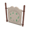 PFS050 - Chime Musical Freestanding Playground Learning Panel with Posts - Ages 2 to 12 Yrs. - Back- Neutral