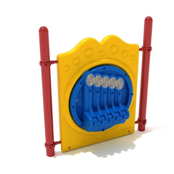 PFS050 - Chime Musical Freestanding Playground Learning Panel with Posts - Ages 2 to 12 Yrs. - Front - Primary