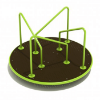 PFS059 - Radical Rotator Merry Go Round Playground Equipment - Ages 2 to 12 Yrs. - Lime Green