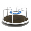 PFS060 - Kings Carousel Merry Go Round Playground Equipment - Ages 2 to 12 Yrs. - White