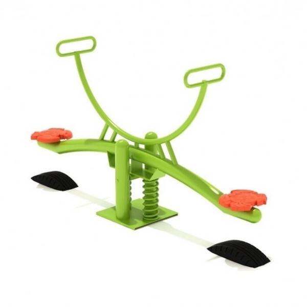 PFS061-TIR - Flip Flopper Spring Playground Teeter Totter with Safety Tires - Ages 5 to 12 Yrs.