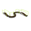 PFS069 - Snake Track Balance Playground Equipment - Ages 2 to 12 Yrs. - Back