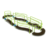 PFS070 - Oval Track Balance Playground Equipment - Ages 2 to 12 Yrs. - Back