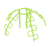 PFS071 - Five-Way Snake Dome Playground Monkey Bars - Ages 5 to 12 Yrs. - Lime Green
